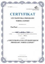Egzamin na „Certyfikowanego Użytkownika Programu Norma”
